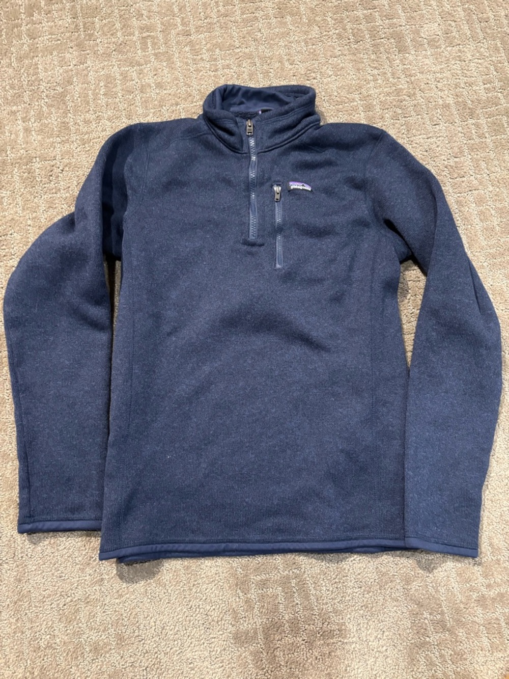 Patagonia Kids XXL (16-18) Navy 1/4 zip Better Sweater